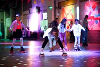 Kids roller skating
