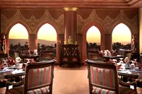 Luxor restoranın iç mekanı