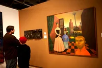 Visite d'une exposition d'art