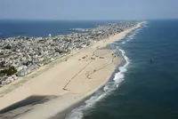 Вид на пляж с воздуха