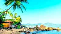 Praia tropical de Goa