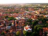 Vista aerea di Vilnius