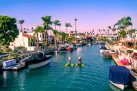 Scena del canale di Long Beach
