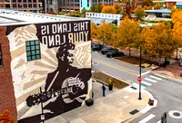Mural of Woody Guthrie
