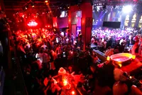 Crowded nightclub scene