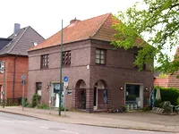 Brick library building