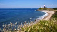 Coastal lighthouse scene
