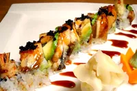 Sushi platter close-up