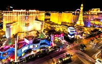 Luzes nocturnas de Las Vegas
