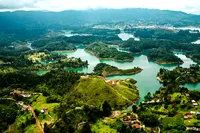 Colombian lake landscape